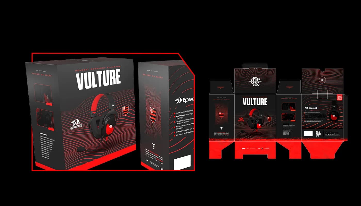 Vulture headset packaging
