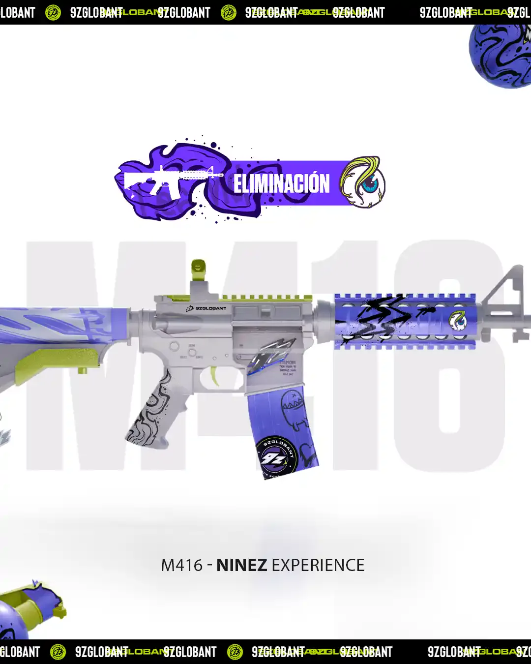 9z M416 skin in 3D